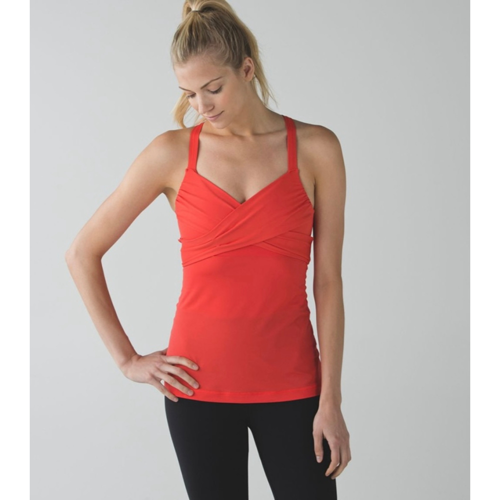 Lululemon wrap it up tank Size 6 Pink